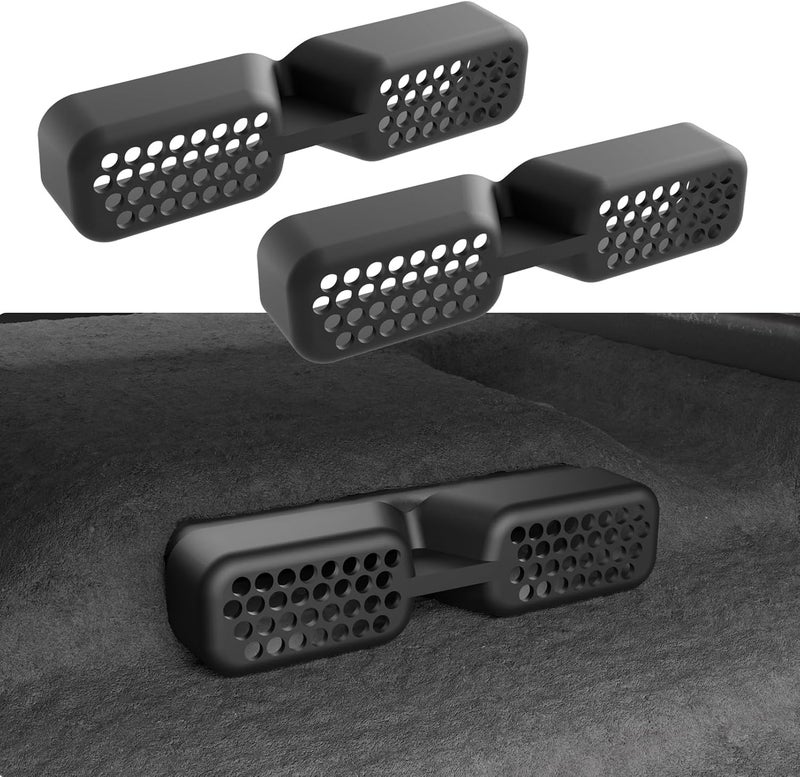 Maxzina Under Seat Vent Deflectors Compatible with 2023-2026 Honda Pilot Rear Air Conditioning Vent Cover Plug-in Rear Floor AC Vent Filter Cooler Summer Air Vent Extension for 2024 Pilot Accessories - Image 1